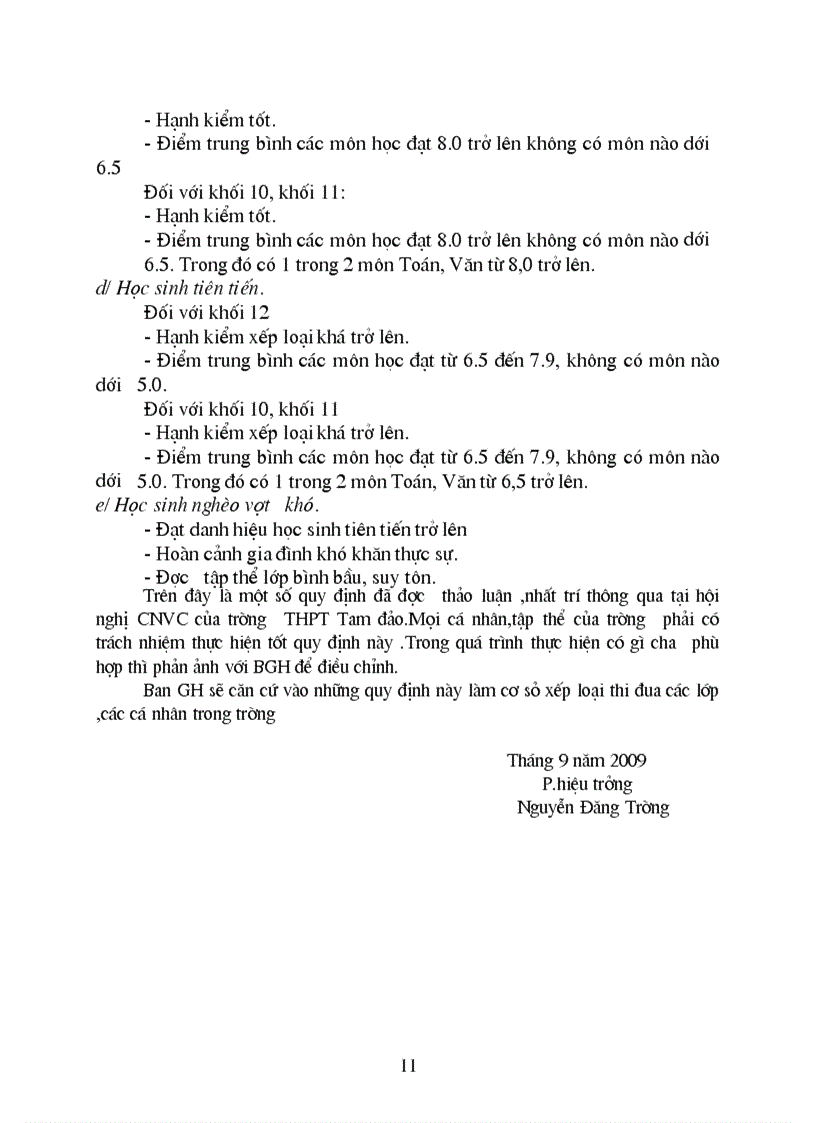 image for page Quy dinh ve chuyen mon va tieu chuan thi dua