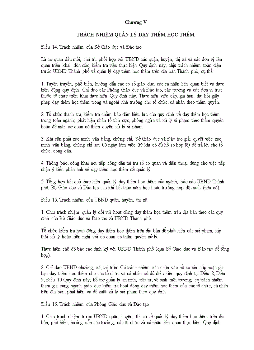 image for page Quy định về dạy thêm học thêm năm học 2011 2012