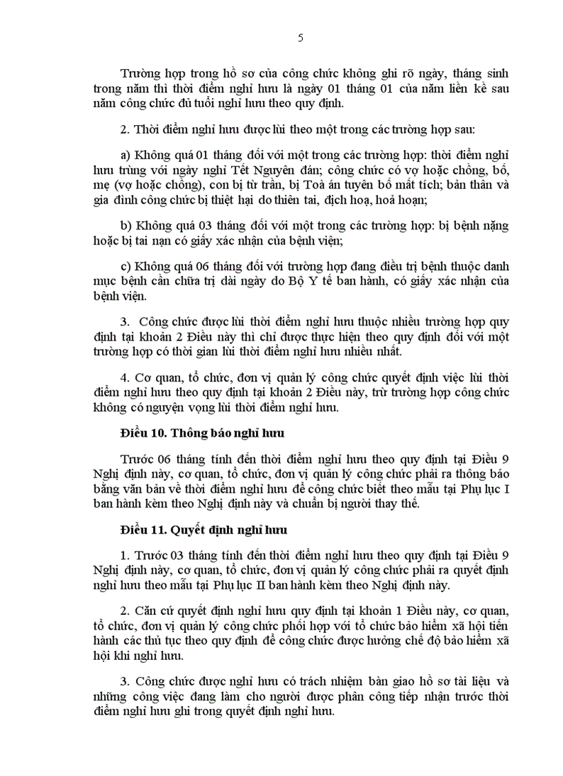 image for page Quy định về thôi việc và thủ tục nghỉ hưu