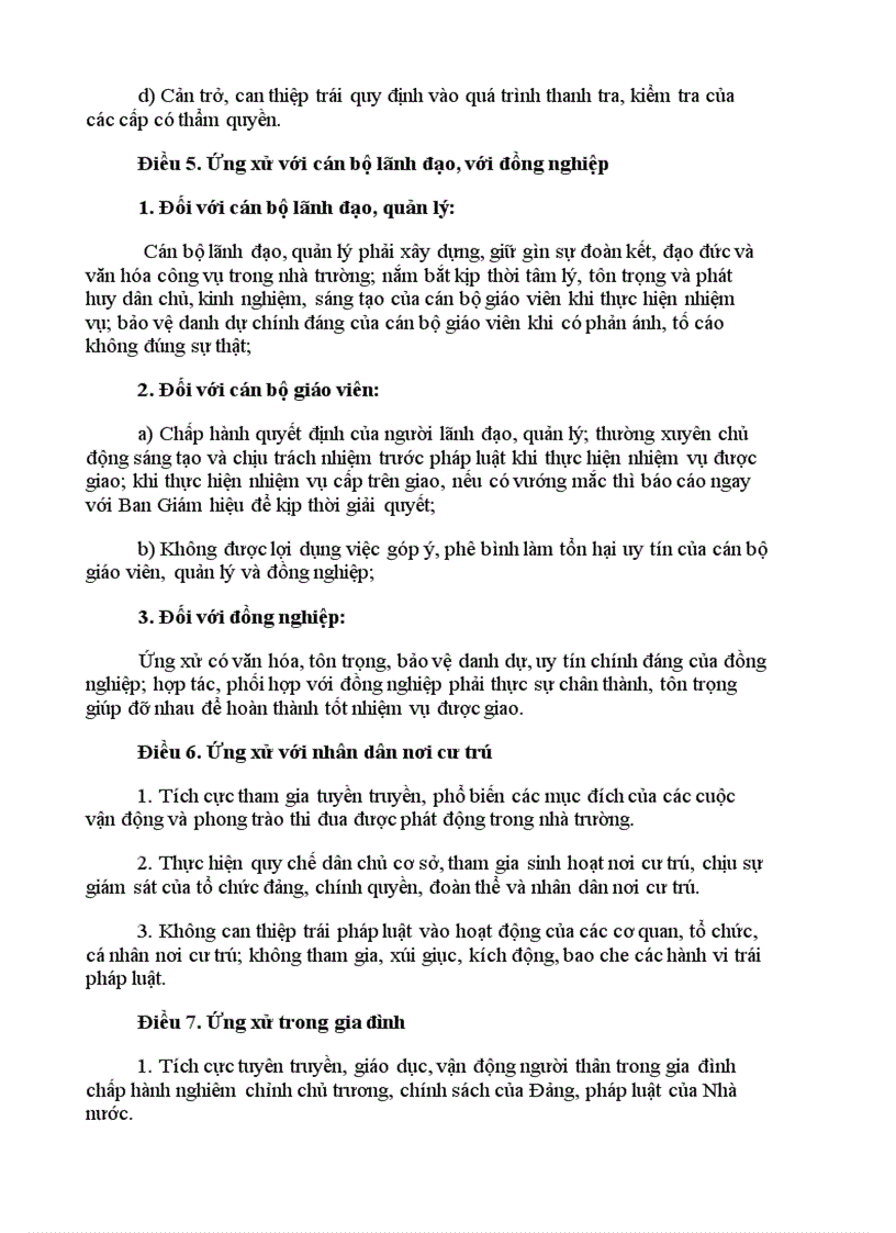 image for page Quy tac ung xu GV HS CNV trong truong hoc 2011