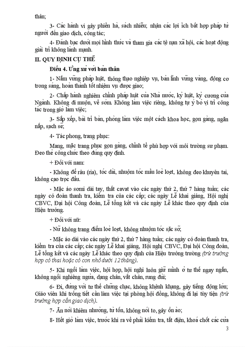 image for page Quy tắc ứng xử trong trường học 2010