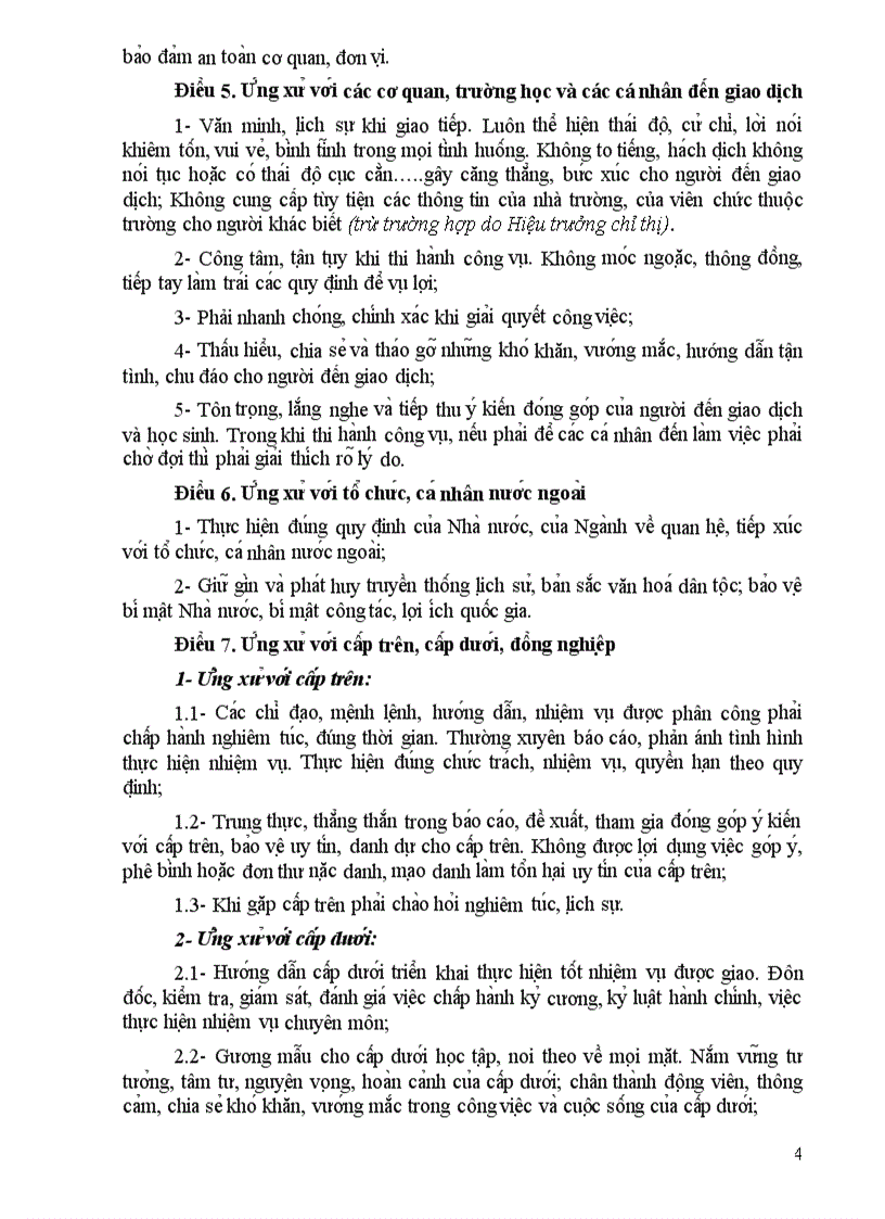 image for page Quy tắc ứng xử trong trường học 2010