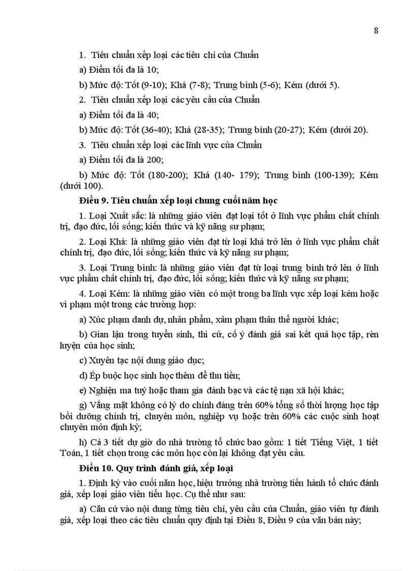 image for page Quyet dinh 14 Chuan nghe nghiep GV Tieu hoc