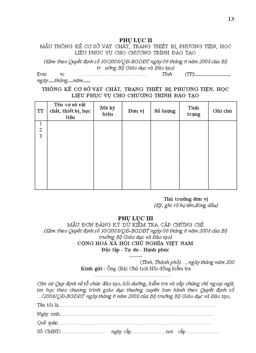 image for page Quyết định 30 của bộ GD ĐT