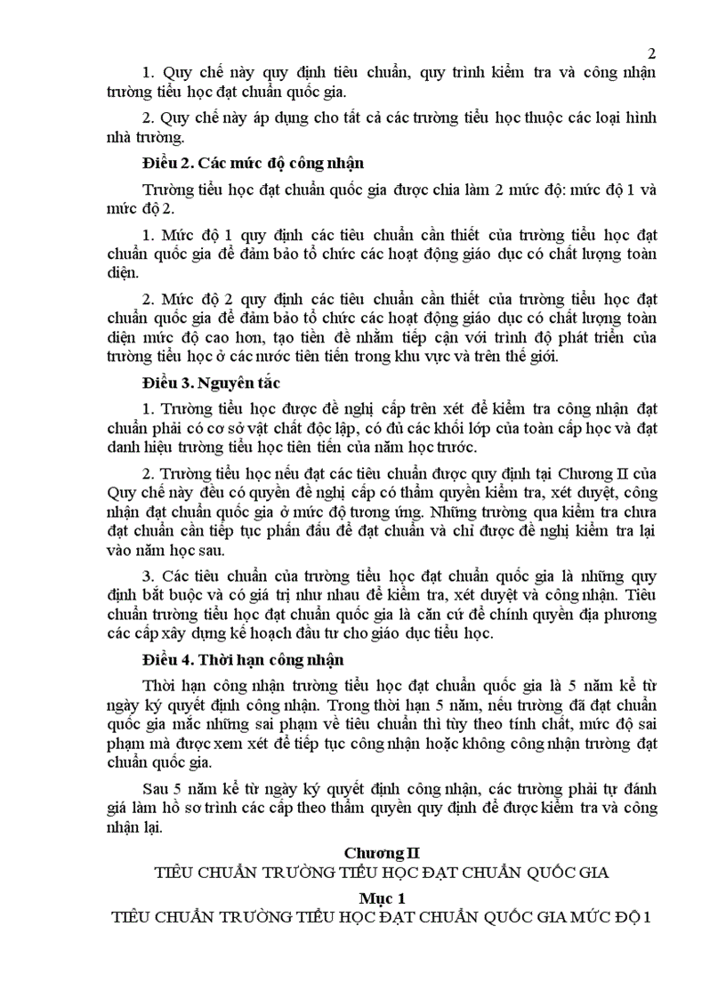 image for page Quyet dinh 32 Truong TH dat Chuan QG