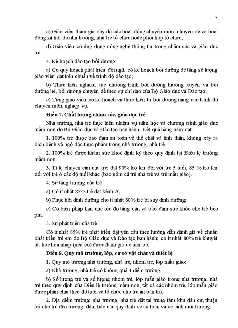 image for page Quyet dinh 36 Truong Mam non dat Chuan QG