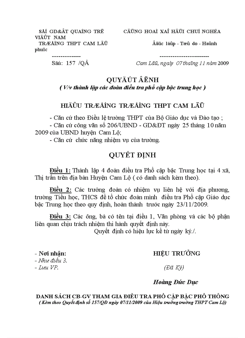 image for page Quyết định thành lập đoàn ĐTPC