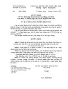 Quyết định thành lập đoàn kiểm tra 2012