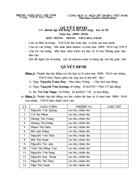 Quyết định thành lập hội đồng KT HK II