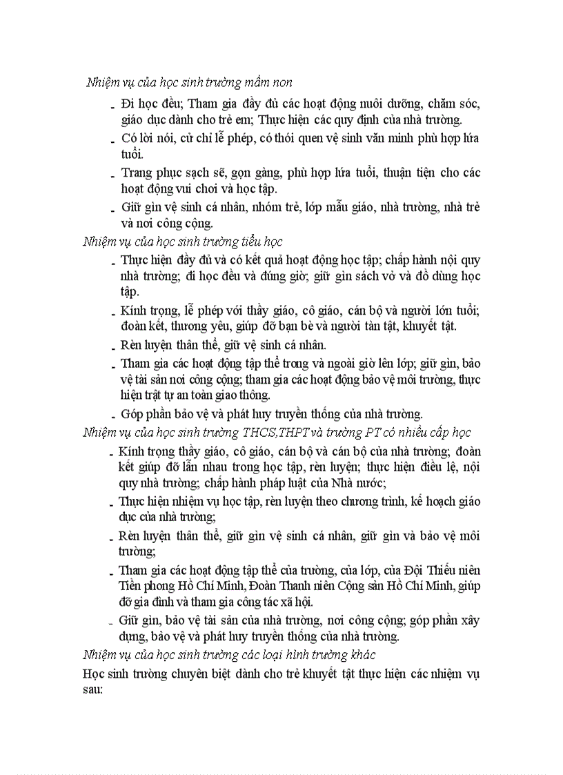 image for page Quyền và nhiệm vụ của học sinh 1