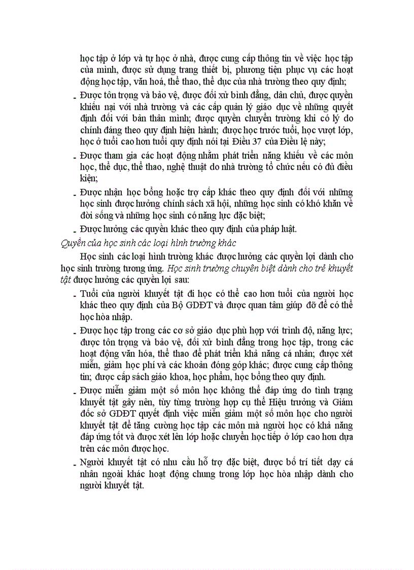 image for page Quyền và nhiệm vụ của học sinh 1