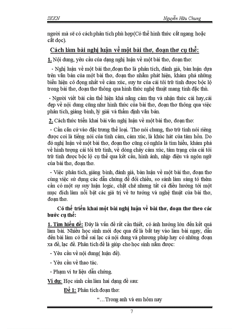 image for page Rèn kĩ năng làm văn nghị luận về một bài thơ đoạn thơ giúp học sinh ôn thi tốt nghiệp thpt