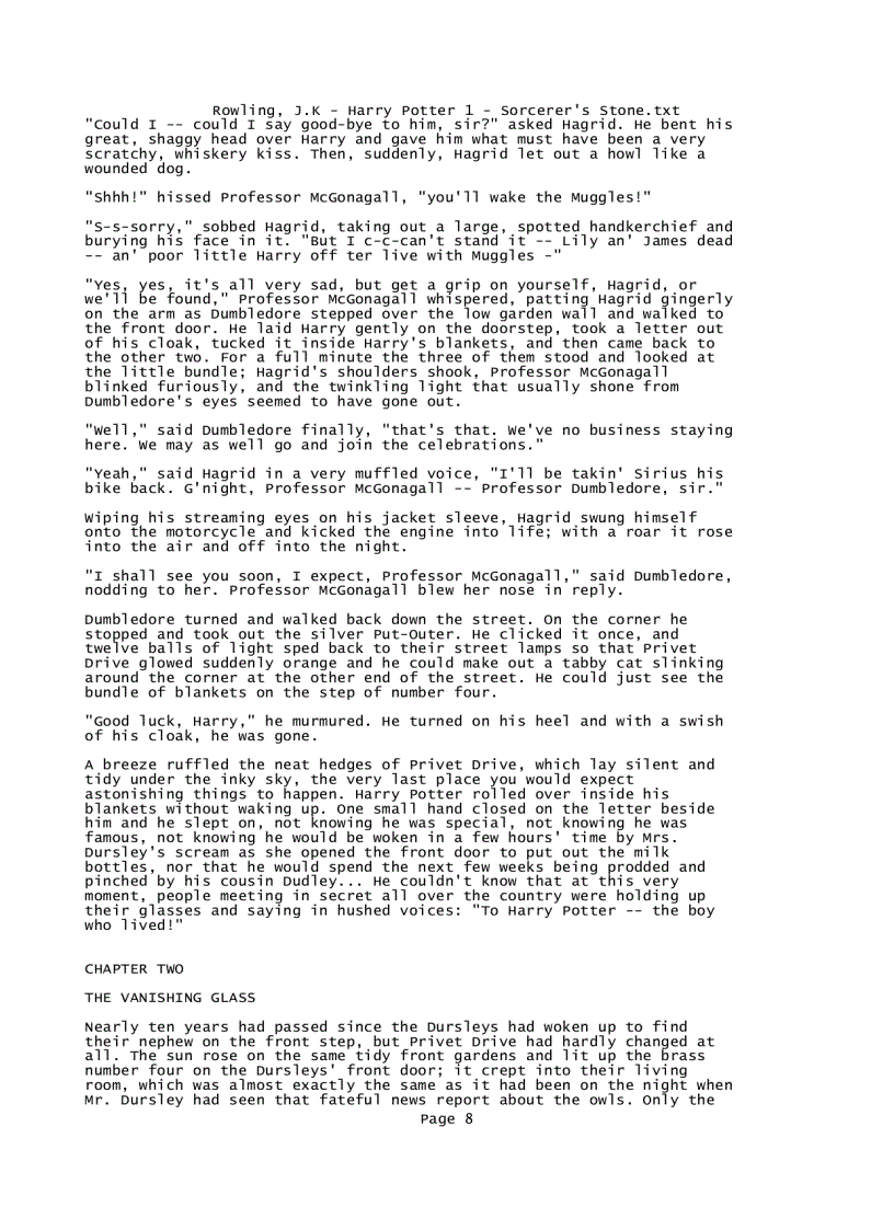 image for page Rowling J K Harry Potter 1