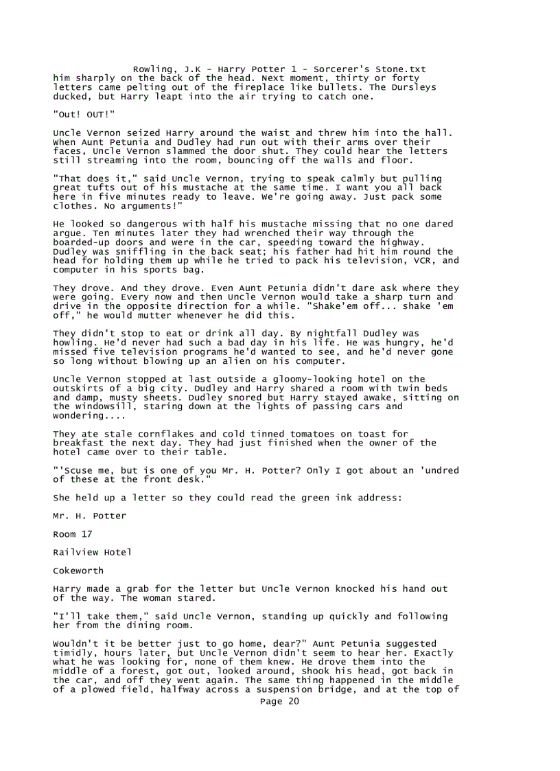 image for page Rowling J K Harry Potter 1