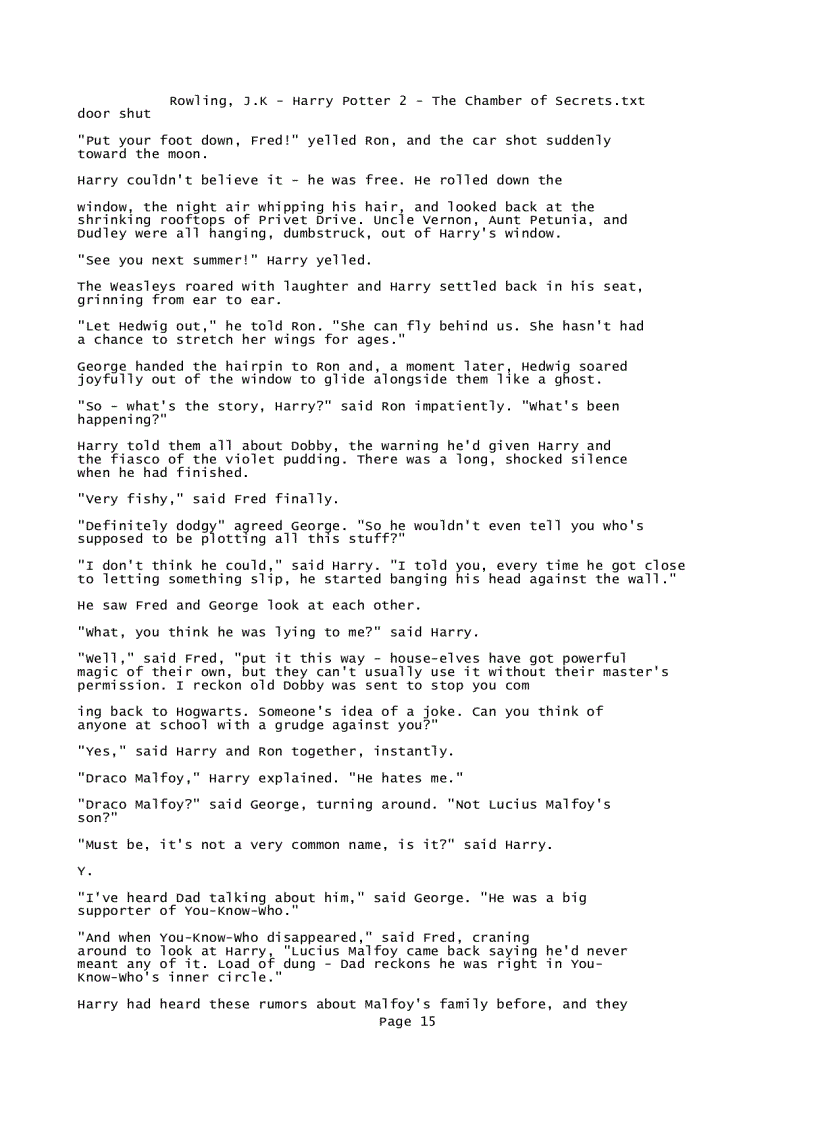 image for page Rowling J K Harry Potter 2