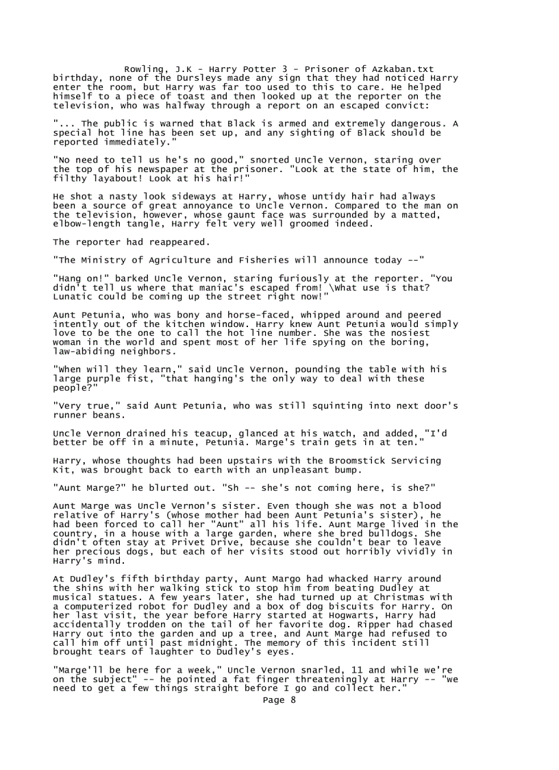 image for page Rowling J K Harry Potter 3