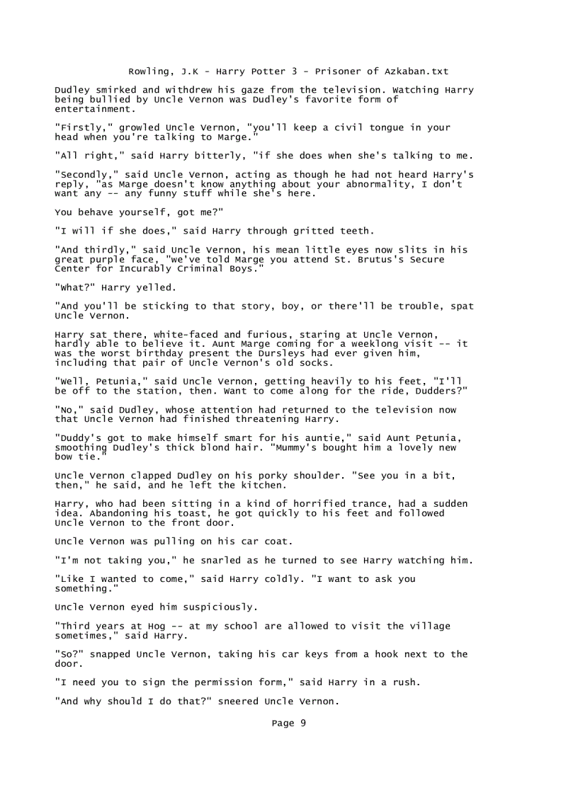 image for page Rowling J K Harry Potter 3