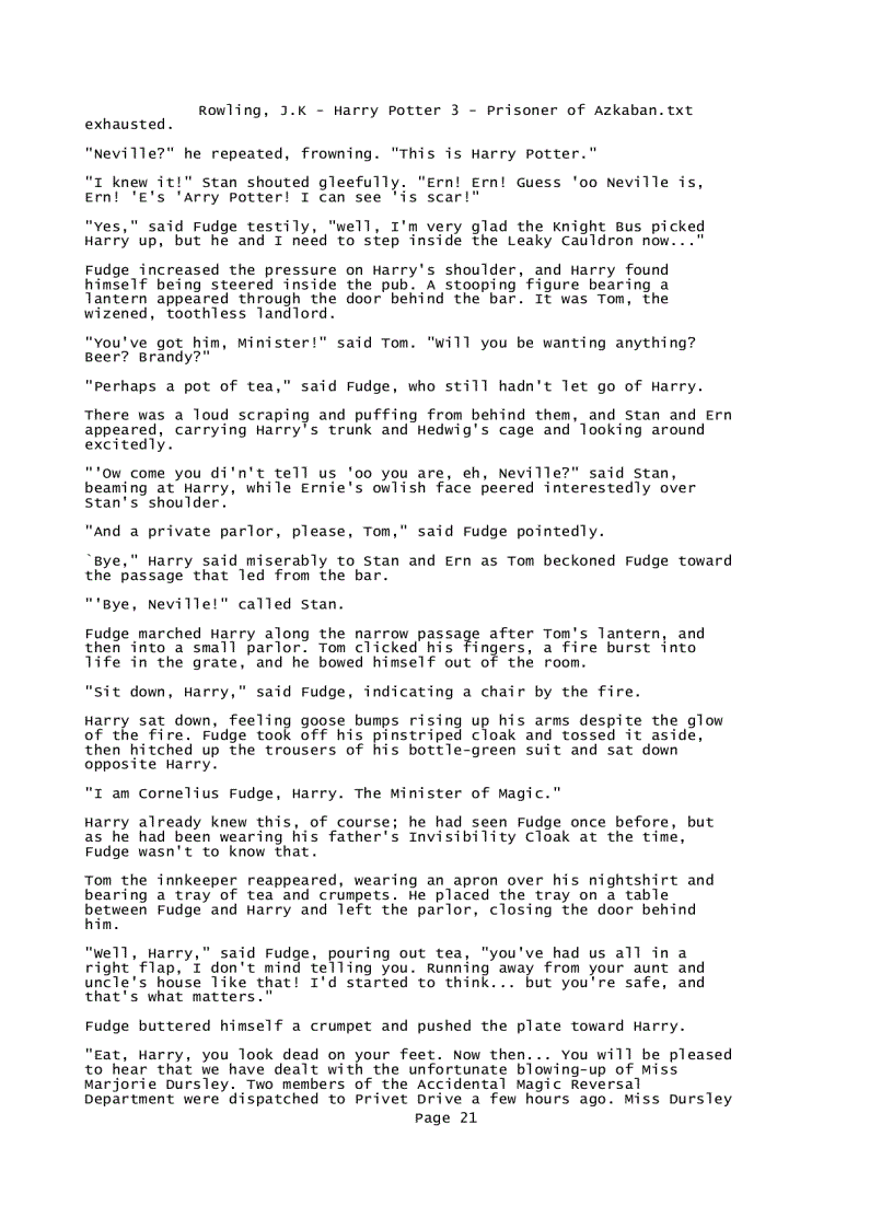 image for page Rowling J K Harry Potter 3