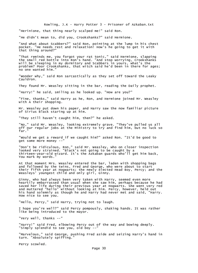 image for page Rowling J K Harry Potter 3