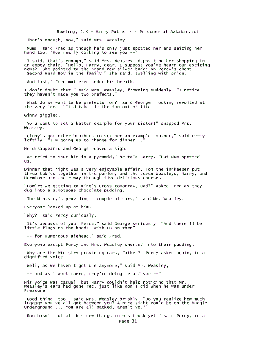 image for page Rowling J K Harry Potter 3