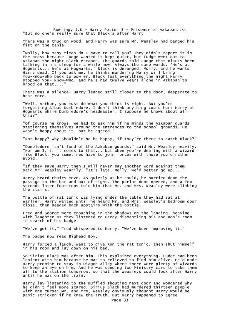 image for page Rowling J K Harry Potter 3