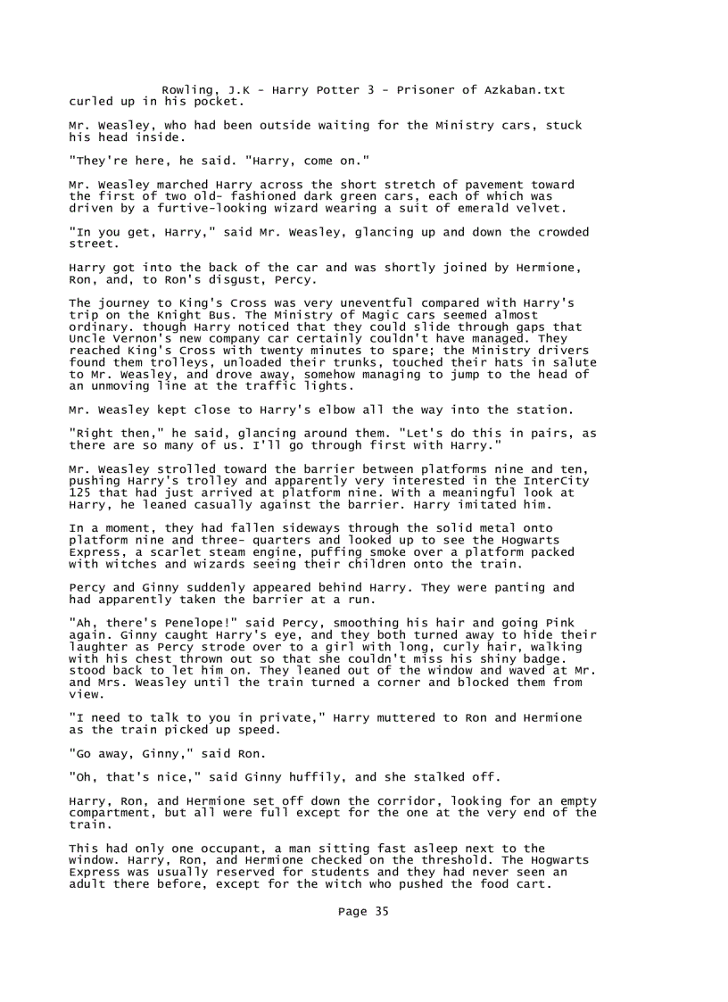 image for page Rowling J K Harry Potter 3