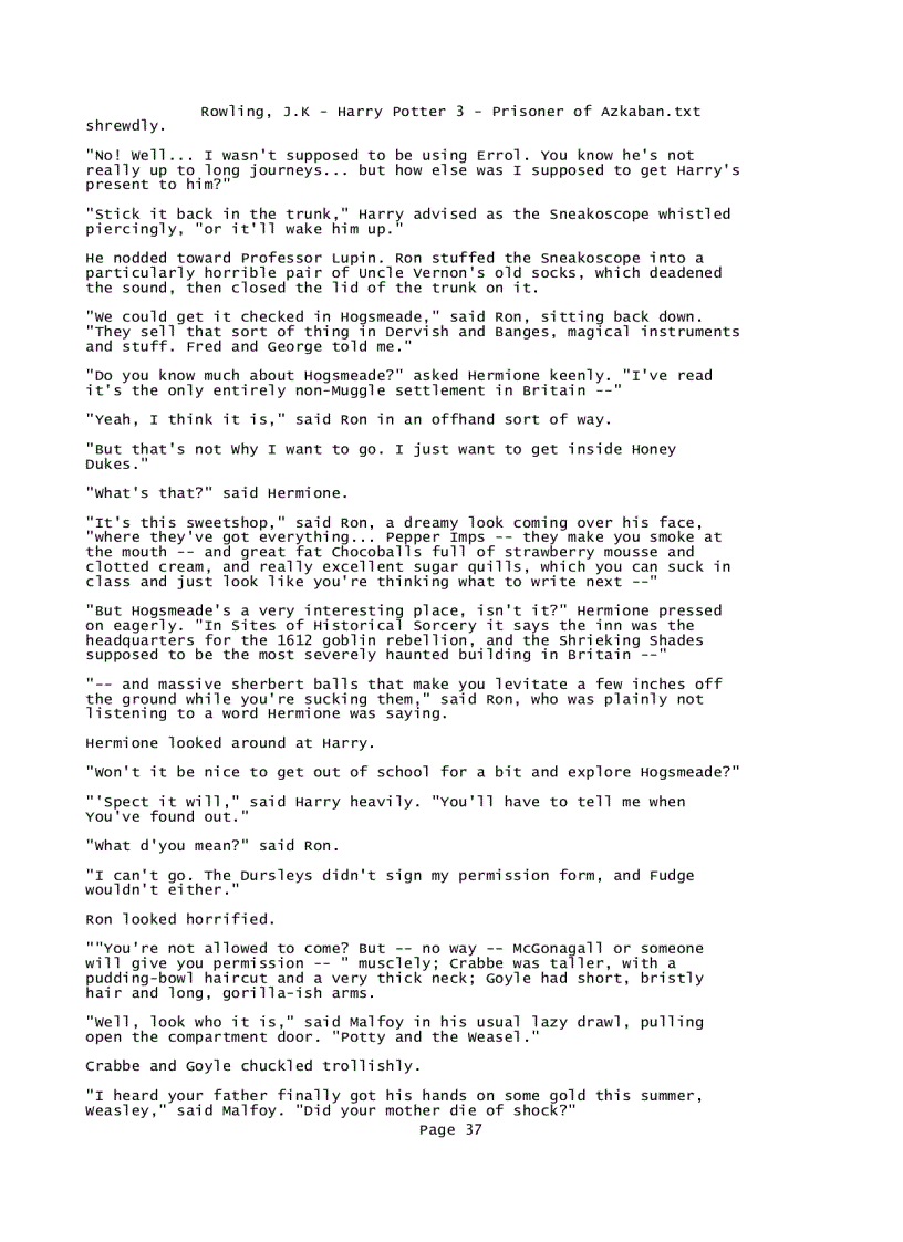 image for page Rowling J K Harry Potter 3