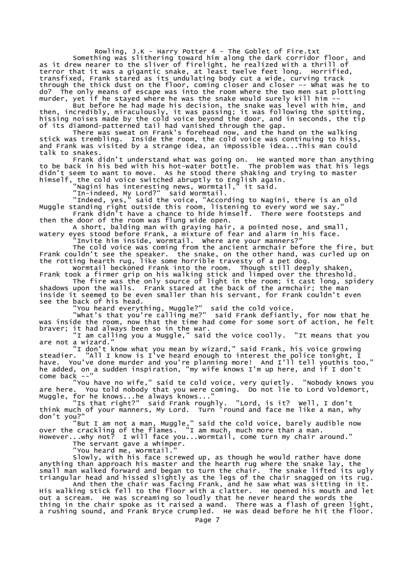 image for page Rowling J K Harry Potter 4