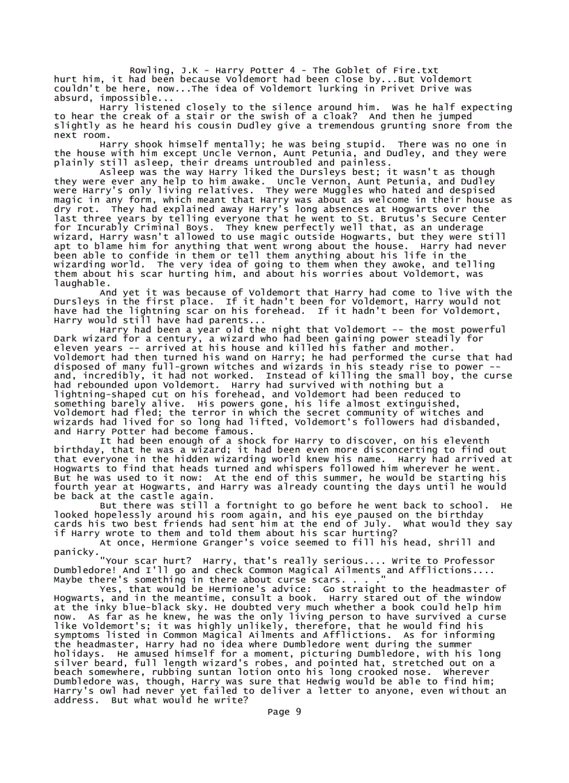 image for page Rowling J K Harry Potter 4