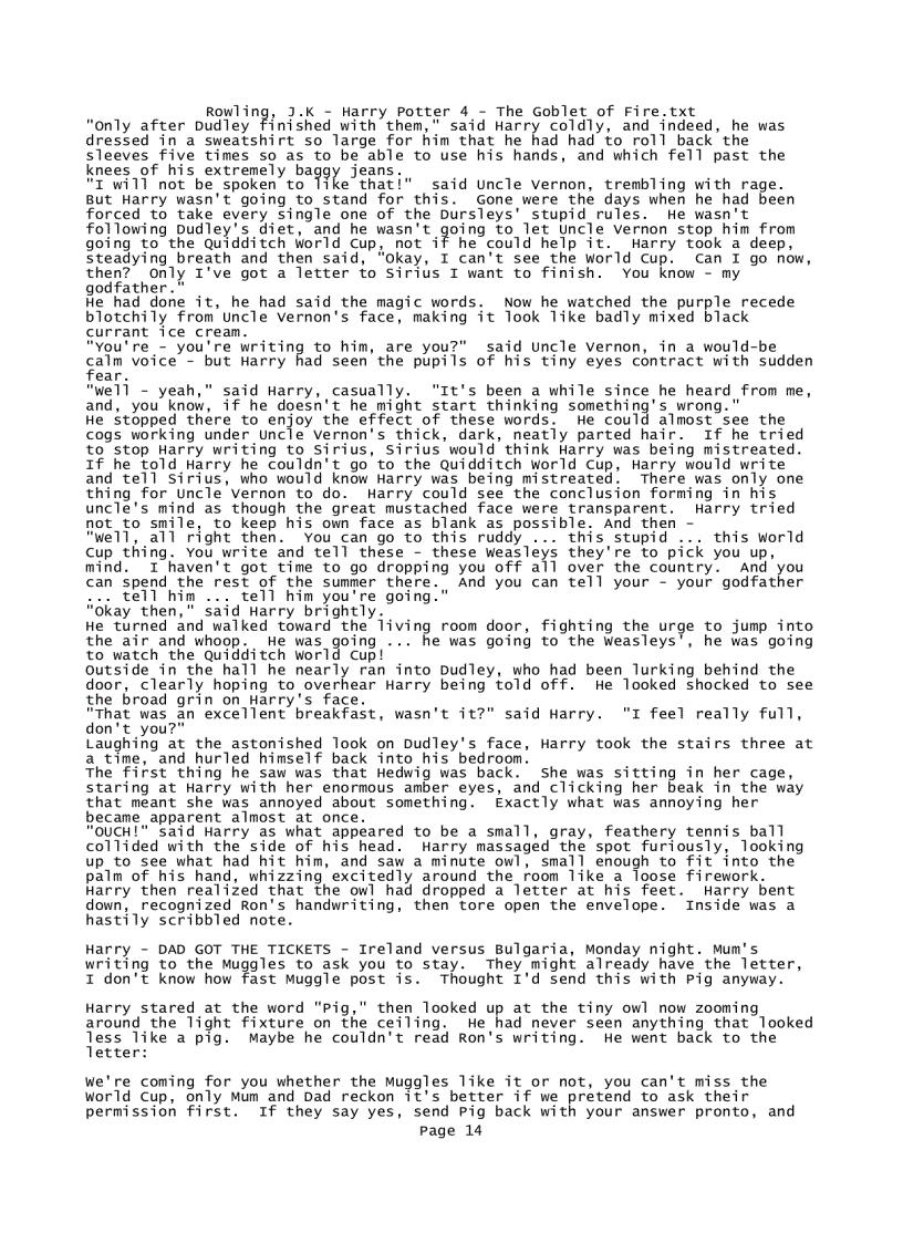 image for page Rowling J K Harry Potter 4