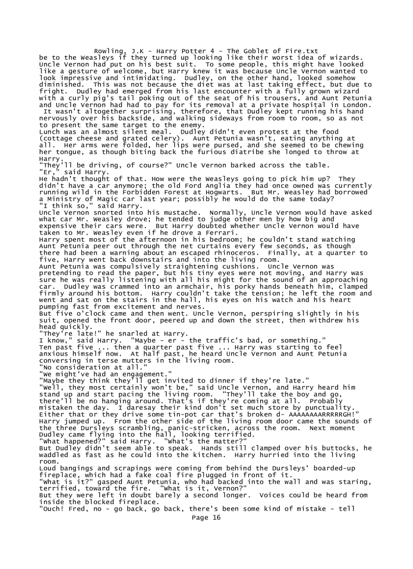 image for page Rowling J K Harry Potter 4