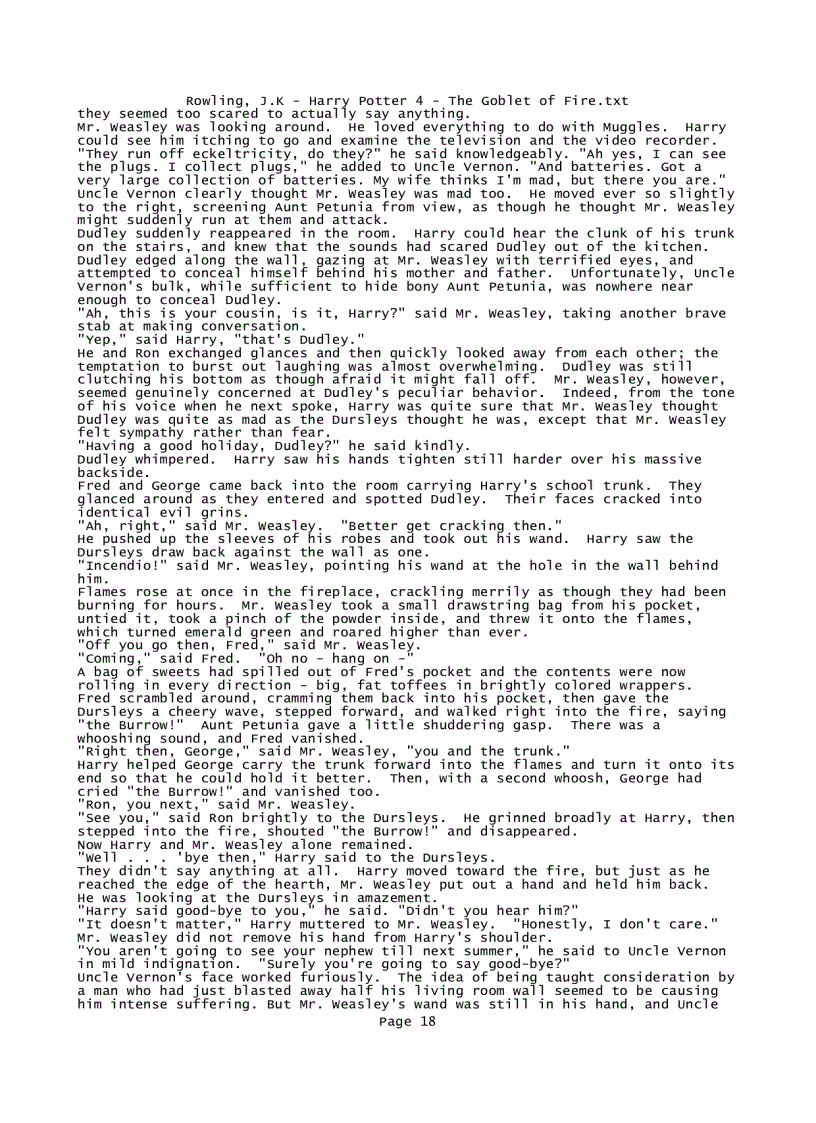 image for page Rowling J K Harry Potter 4