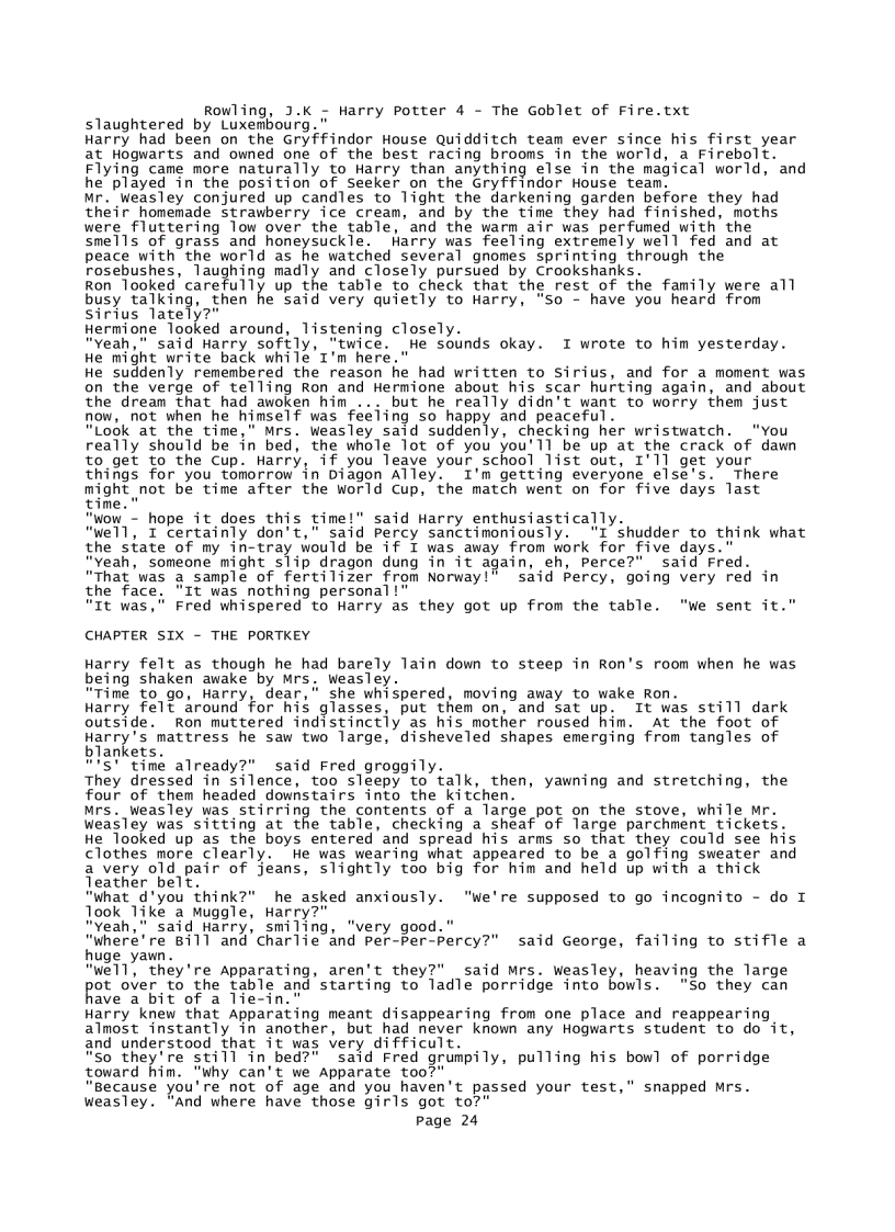 image for page Rowling J K Harry Potter 4