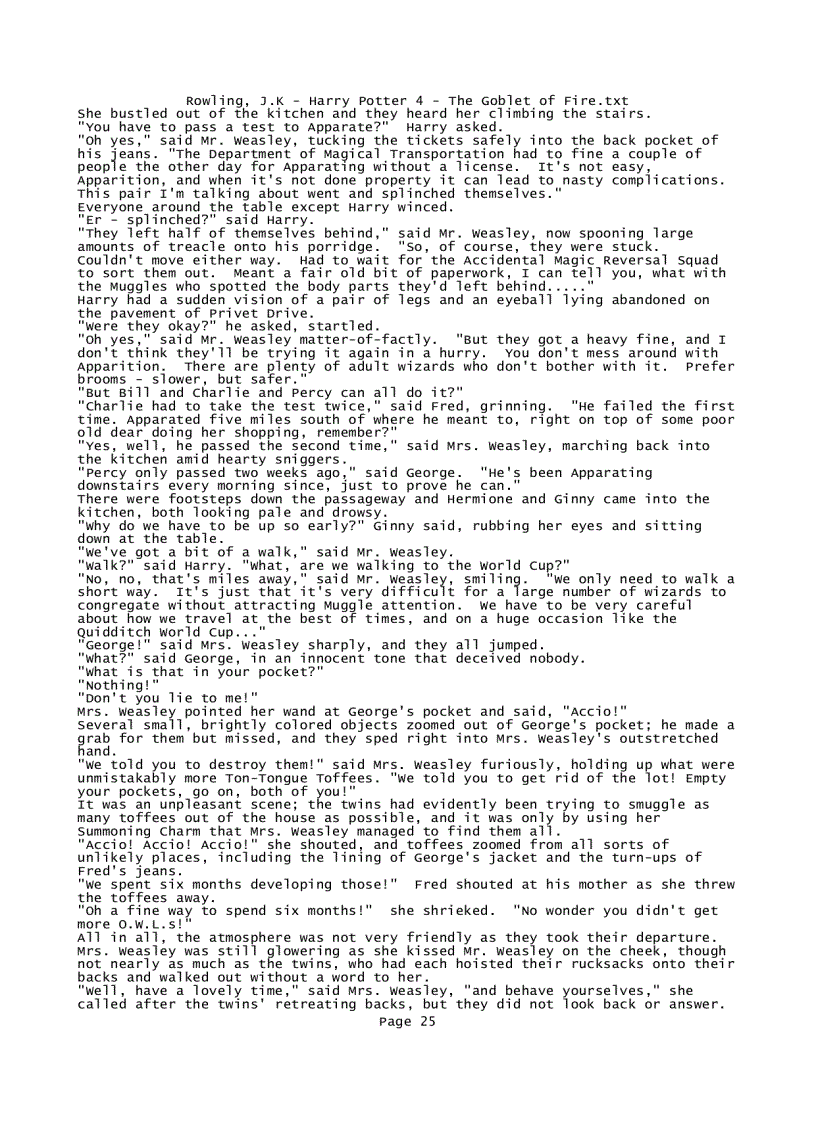 image for page Rowling J K Harry Potter 4