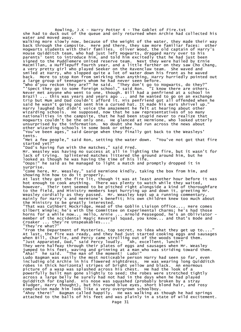 image for page Rowling J K Harry Potter 4