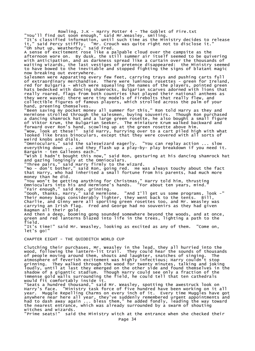 image for page Rowling J K Harry Potter 4