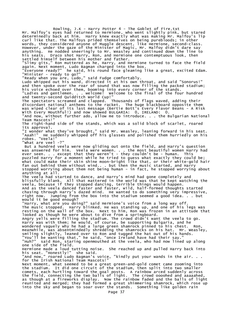 image for page Rowling J K Harry Potter 4