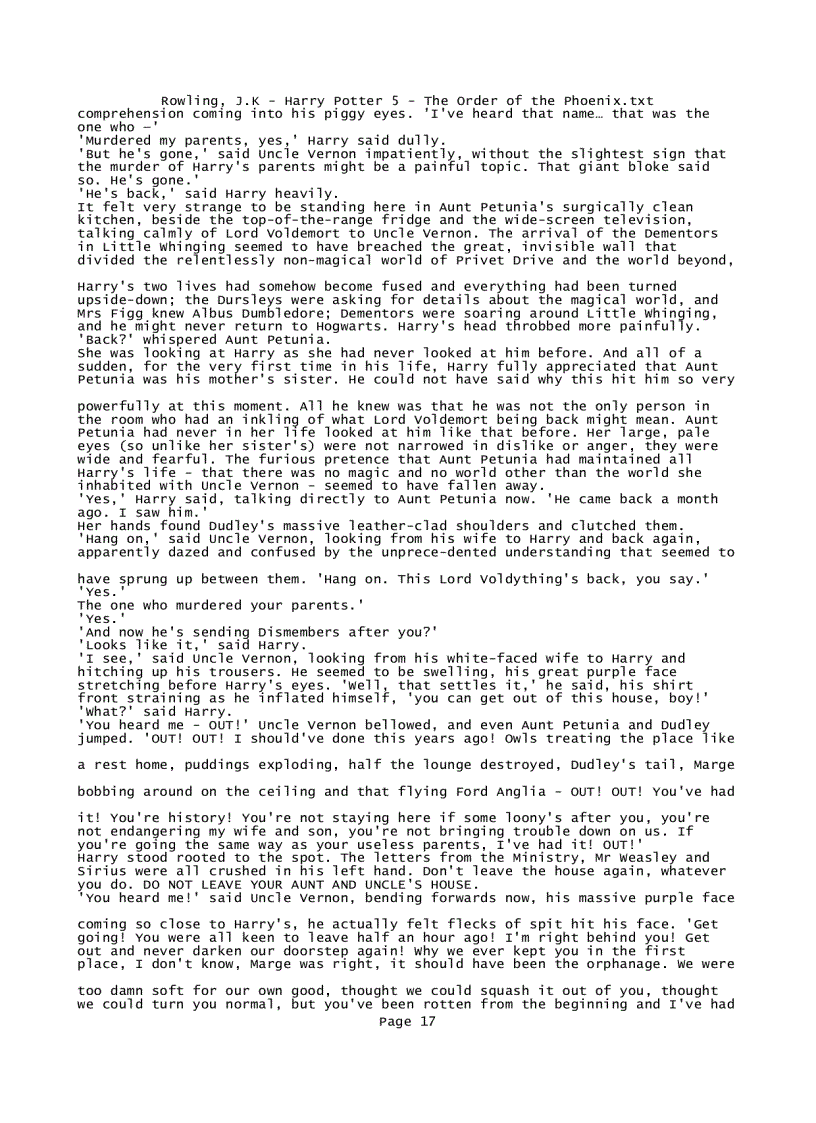 image for page Rowling J K Harry Potter 5