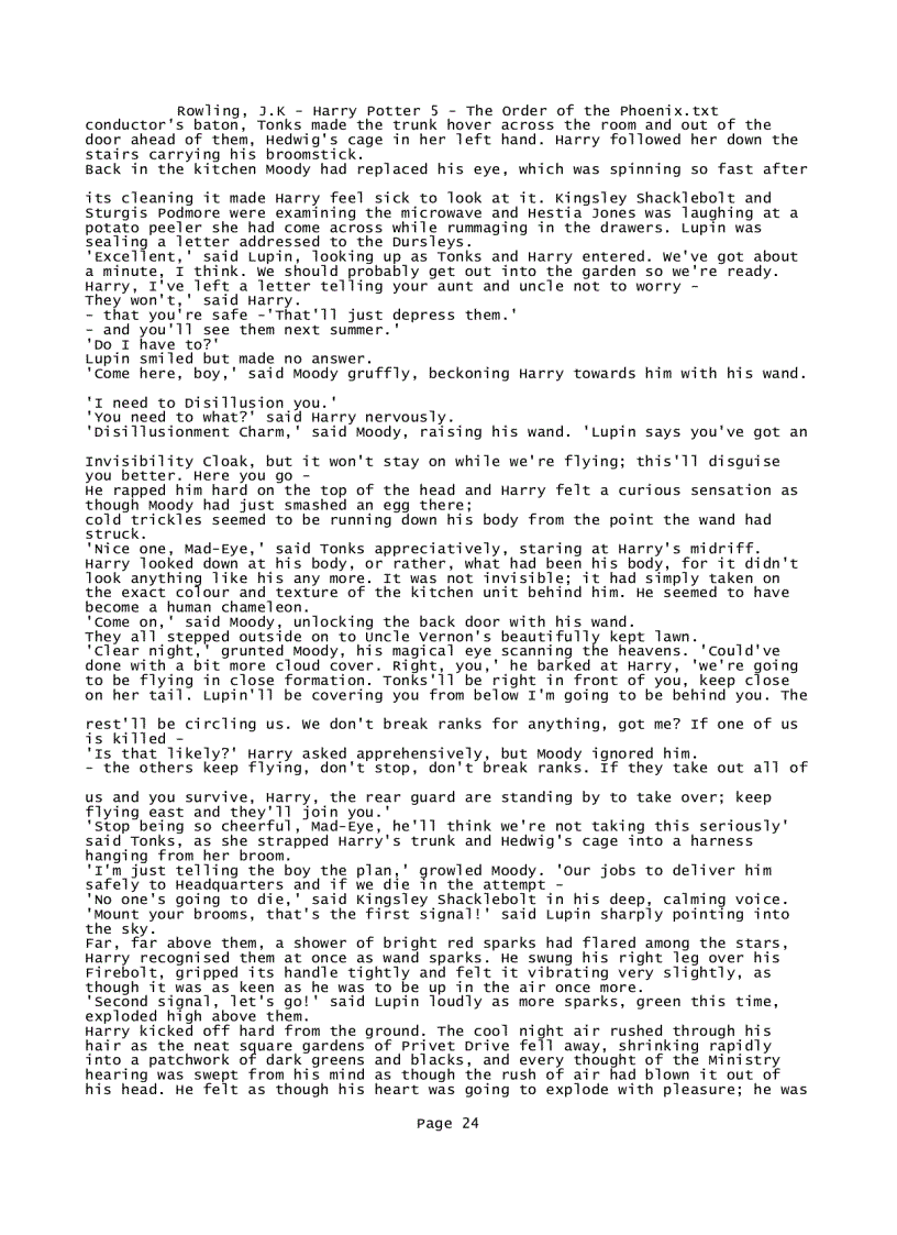 image for page Rowling J K Harry Potter 5