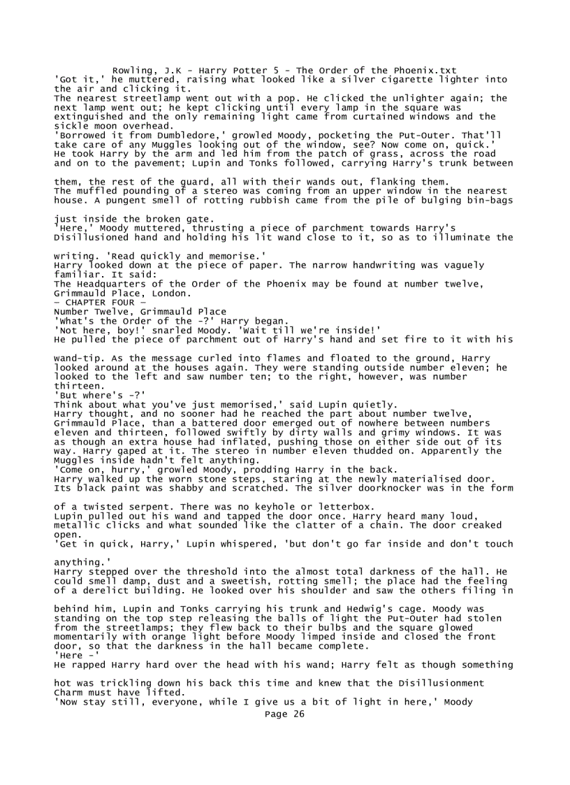 image for page Rowling J K Harry Potter 5