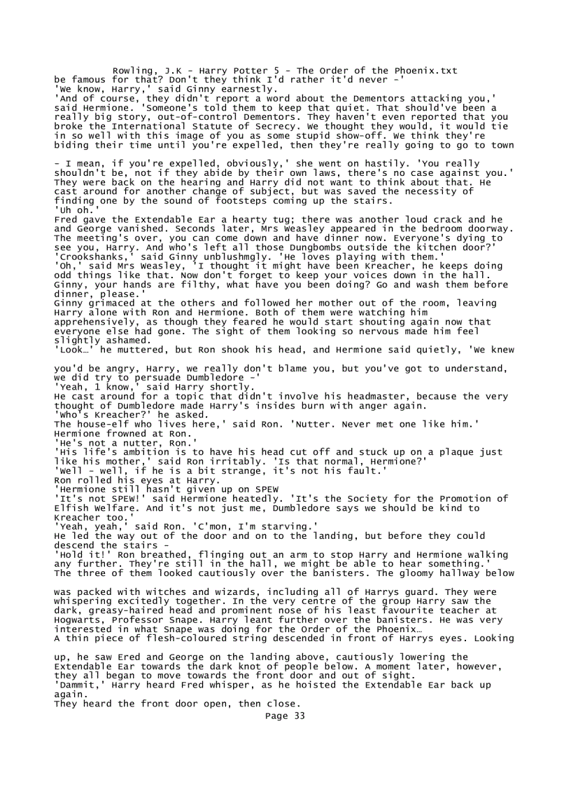 image for page Rowling J K Harry Potter 5