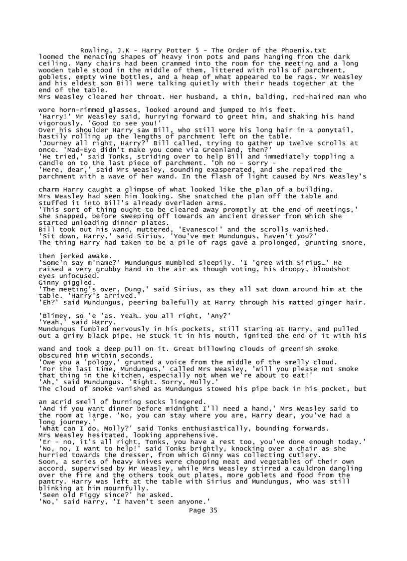 image for page Rowling J K Harry Potter 5