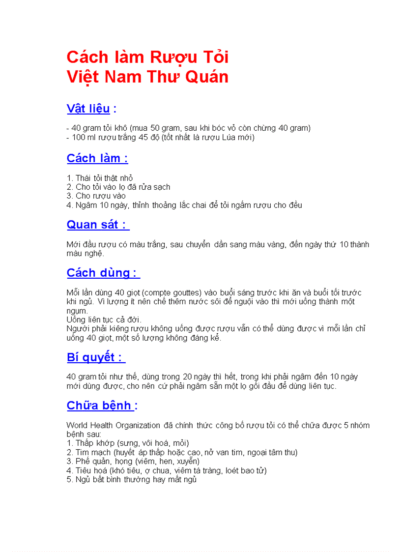 image for page Rượu tỏi thần dược chữa bệnh