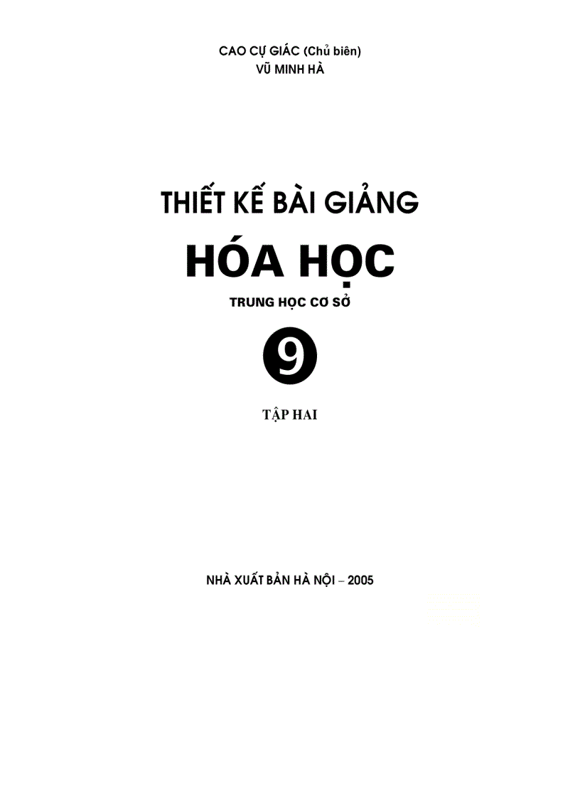 image for page Sách tkbg hóa 9 cơ bản tập ii