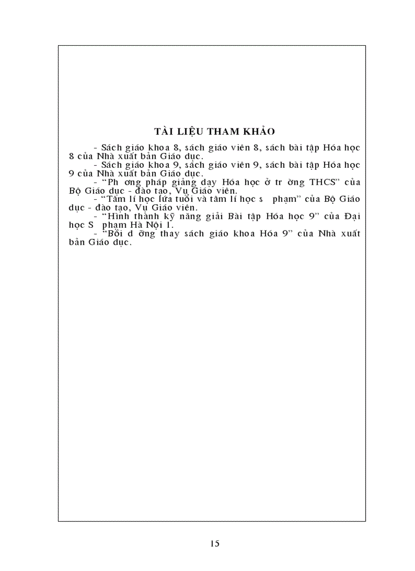 image for page Sáng kiến kinh nghiệm Hóa Học 9