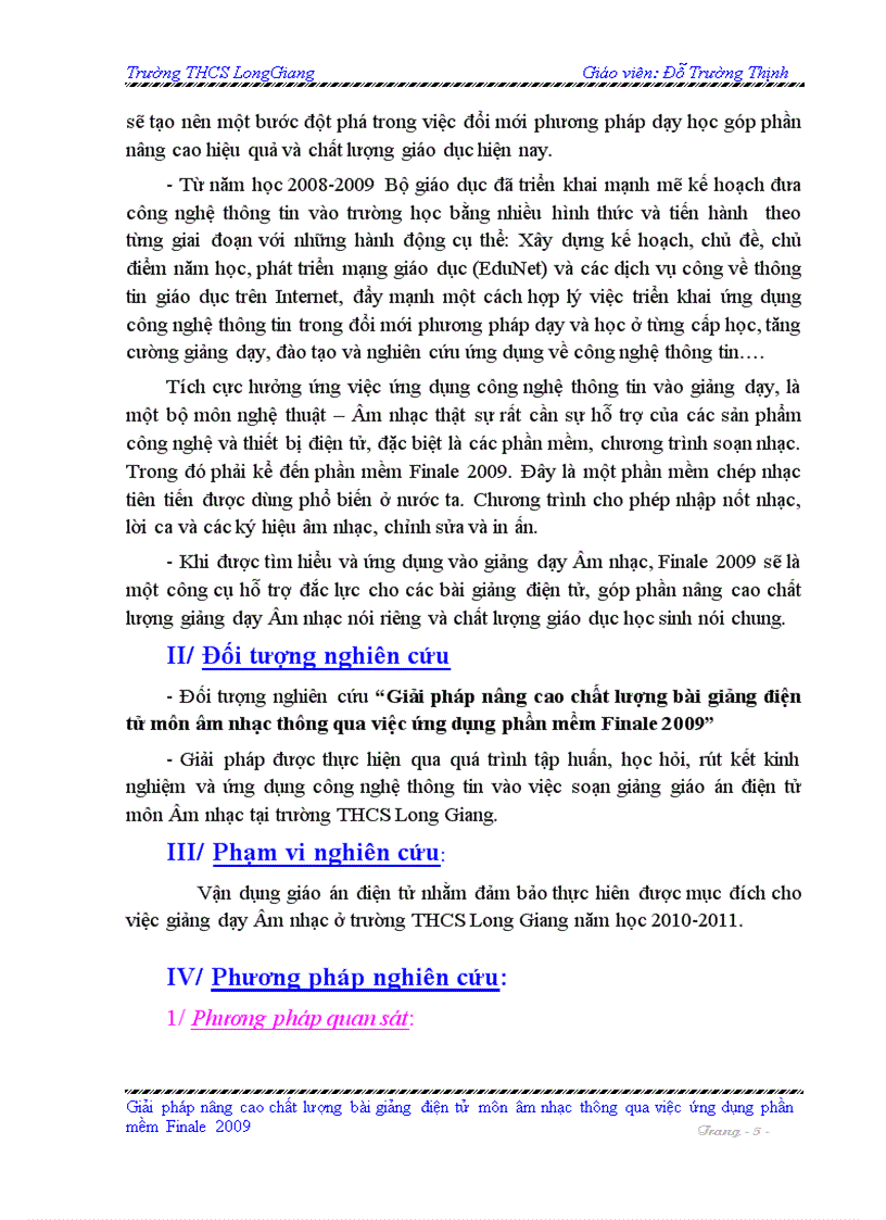 image for page Sáng Kiến Kinh Nghiệm Môn Âm Nhạc