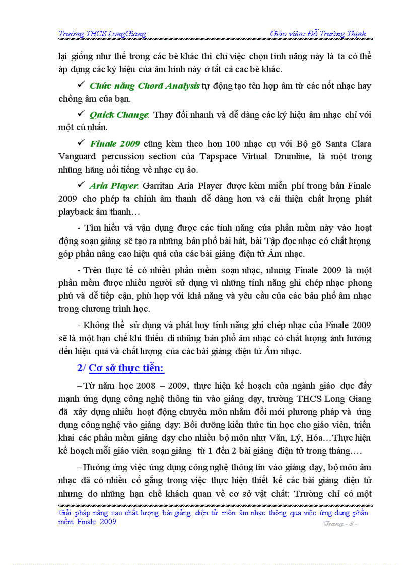 image for page Sáng Kiến Kinh Nghiệm Môn Âm Nhạc