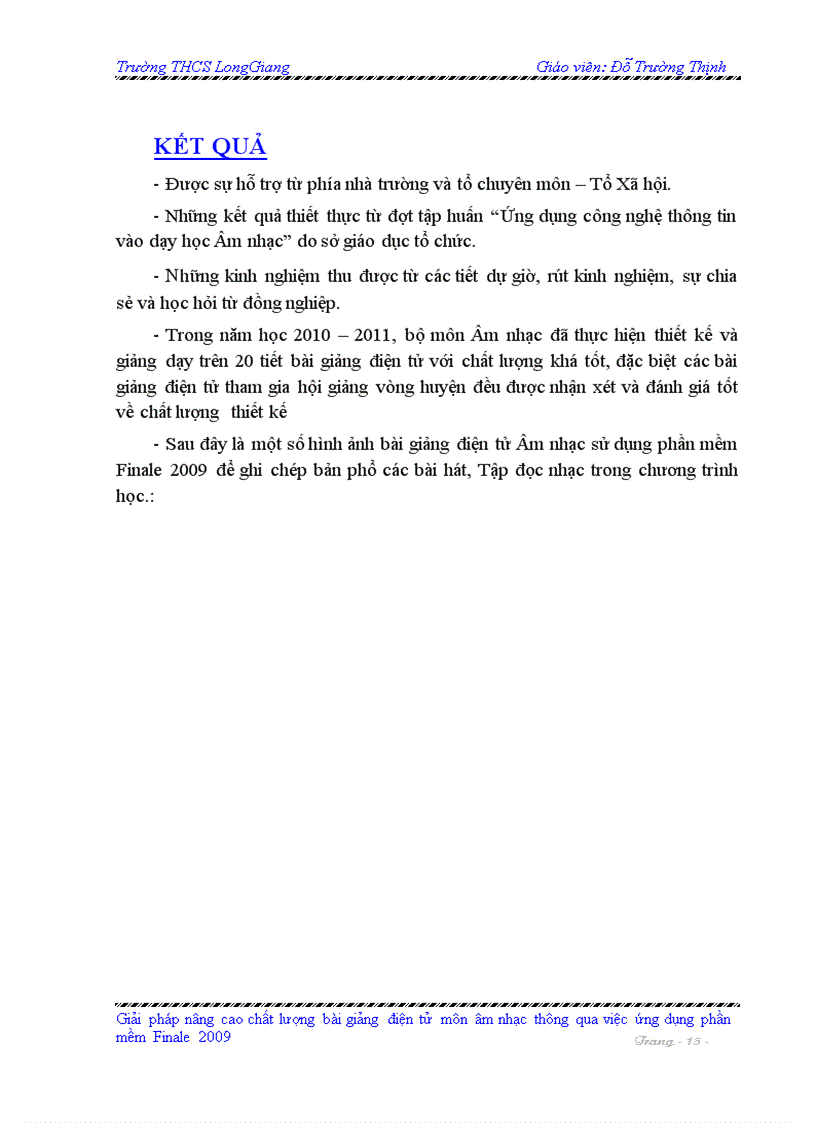 image for page Sáng Kiến Kinh Nghiệm Môn Âm Nhạc