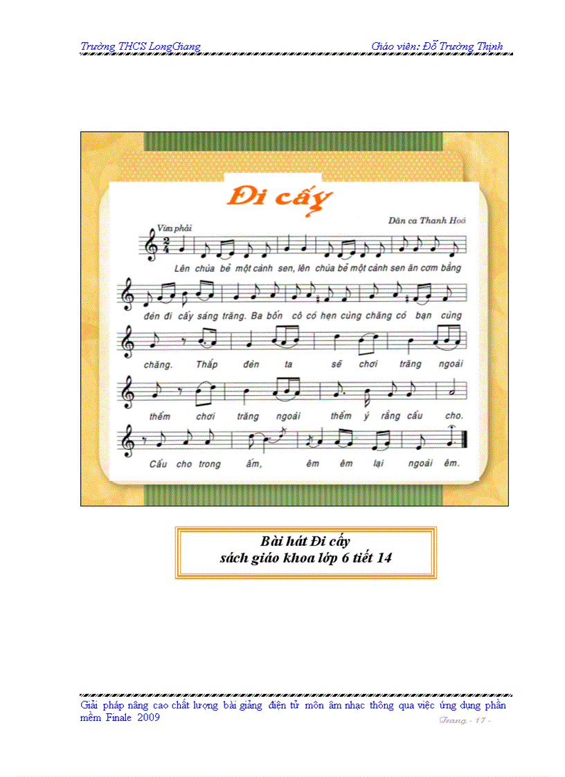 image for page Sáng Kiến Kinh Nghiệm Môn Âm Nhạc