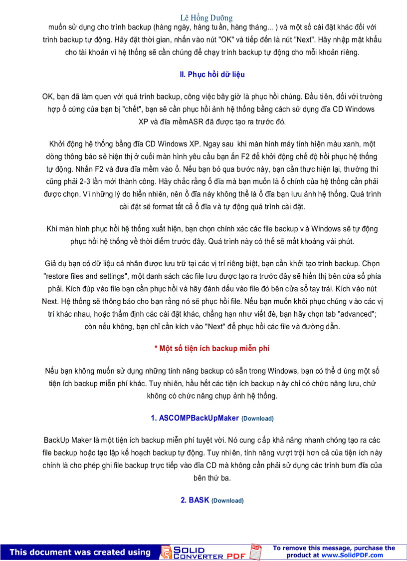 image for page Sao lưu và phục hồi dữ liệu trong WinXP